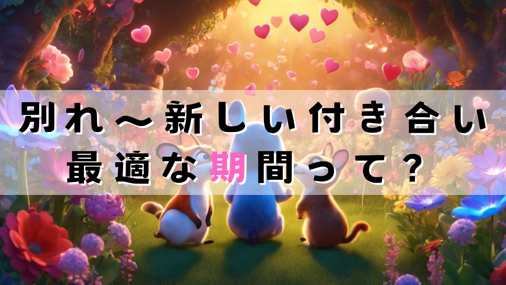 彼氏と別れてから新しい男性と付き合うまでの最適な期間（3か月・半年・1年？）